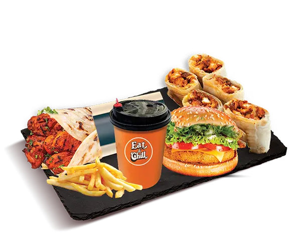 2025 Meal - Zinger Wrap + Chicken Paratha + Chicken Burger + Orange Juice