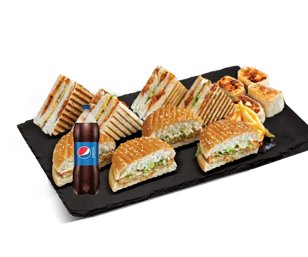Family Mix Package - Burger + Combo + Wrap + Pepsi