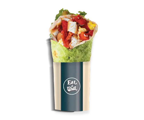 Chicken Green Cheetos Tomato Wrap