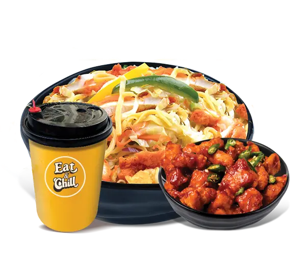 Chilli Chicken Combo with Noodles