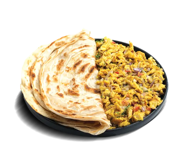 Egg Burji With 2 Porotta