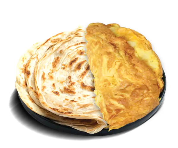 Egg Omelette With Bread/Porotta