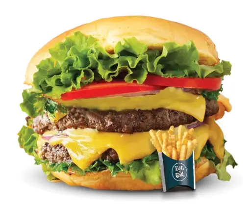 Grilled Burger Double Chicken