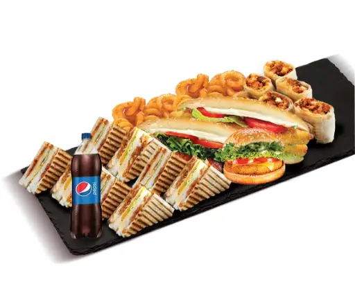 Party Package - 2 Club + 2 Burger + 2 Combo + 2 Wrap + Pepsi