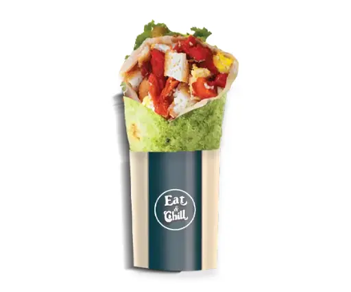 Chicken Green Cheetos Tomato Wrap