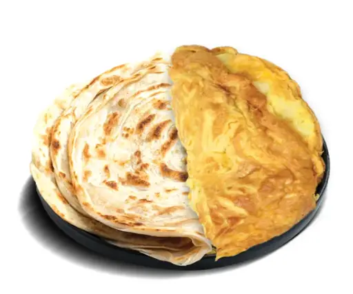 Egg Omelette With Bread/Porotta